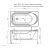 Акриловая ванна Aquanet West 130x70 с каркасом West 00196059_, изображение 5