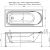 Акриловая ванна Aquanet West 160x70 с каркасом West 00187953_, изображение 4