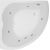 Акриловая ванна Aquanet Fregate 122x122 с каркасом_, изображение 3