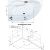 Акриловая ванна Aquanet Graciosa 150x90 L с каркасом_, изображение 10