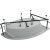 Акриловая ванна Aquanet Lyra 150х100 L с каркасом_, изображение 7