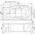 Акриловая ванна Aquanet Borneo 170x90 L с каркасом_, изображение 8