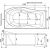Акриловая ванна Aquanet Borneo 170x90 R с каркасом_, изображение 8