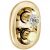 Смеситель для ванны с душем Kludi Adlon 5172045G4 с термостатом, золото_