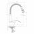 Смеситель для кухни DECOROOM DR71022_, изображение 2