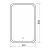 Зеркало Comforty Пион 60 LED подсветка, сенсор 600*800 00-00000700CF_, изображение 2