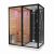 Сауна с душевой кабиной Tiko Helmi 180х110 L черная_