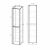 Шкаф-пенал Vincea Paola VSC-2P170RW-R подвесной, 1700*350*350, R.Wood, правый_, изображение 4