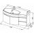 Тумба с раковиной Aquanet Опера 115 L черный (2 дверцы 2 ящика) арт. 00212994_, изображение 3