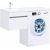 Тумба с раковиной Aquanet Токио 110 L белый (подвесная, 1 ящик) арт. 00239208_