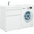 Тумба с раковиной Aquanet Токио 130 L белый (напольная, 1 ящик) арт. 00239302_, изображение 2