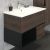 Тумба с раковиной Comforty Франкфурт 75 дуб шоколадно-коричневый_