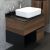 Тумба с раковиной Comforty Штутгарт 75 дуб тёмно-коричневый_