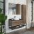 Тумба с раковиной Comforty Порто 75 дуб тёмно-коричневый с черной столешницей c раковиной COMFORTY 9110_, изображение 3