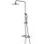 Душевая стойка Lemark Bronx LM3770GM c термостатом, графит_