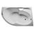 Акриловая ванна 1MarKa Diana R 170x105 с каркасом У12495 (прав.)_