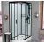 Душевая кабина Frank F412R Black правосторонняя б/к низкий поддон_, изображение 2