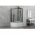 Душевой уголок Royal Bath RB 8120BK-T-BL прозрачное правый_