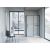 Душевой уголок Vincea Slim Soft VSR-1SS1014CLB 1400х1000, Размер: 140х100, Профиль: Черный_, изображение 2