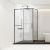 Душевой уголок Vincea Slim Soft VSR-1SS9012CLGM 1200х900, Размер: 120х90, Профиль: Вороненая сталь_
