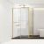 Душевой уголок Vincea Slim Soft VSR-1SS9012CLG 1200х900, Размер: 120х90, Профиль: Брашированное золото_