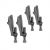 Ванна чугунная Delice Level 1700х750 с ножками, ручками DLR000005 бронза и антискользящим покрытием_, изображение 2