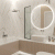 Шторка для ванны Iberica Blanca Mod.801 Slide Open поворотно-раздвижная прозрачная профиль черный 90х150 см_, изображение 2