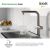 Смеситель для кухни Iddis Pure PURBNPFi05 с фильтром и выдвижным изливом сатин_, изображение 3
