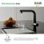 Смеситель для кухни Iddis Pure PURBLPFi05 с фильтром и выдвижным изливом черный матовый_, изображение 3