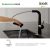 Смеситель для кухни Iddis Pure PURBLPFi05 с фильтром и выдвижным изливом черный матовый_, изображение 4