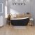 Ванна отдельностоящая Grossman Black Galaxy GR-1403M 170x75x72 см_, изображение 2