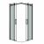 Душевое ограждение Grossman Classic 300.K33.04.1010.21.00 100х100х195 см квадрат раздвижная черный матовый стекло прозрачное_, изображение 2