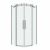 Душевое ограждение Grossman Classic 301.K33.04.9090.10.00 90х90х195 см полукруг раздвижная хром стекло прозрачное_