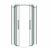 Душевое ограждение Grossman Classic 301.K33.04.9090.10.00 90х90х195 см полукруг раздвижная хром стекло прозрачное_, изображение 2