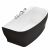 Акриловая ванна без перелива BelBagno BB74-NERO-W0 1650x780x590_