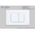 Клавиша смыва 246 х 165 мм Iberica Blanca INOX-C белый матовый нержавеющая сталь_, изображение 4