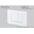 Клавиша смыва 246 х 165 мм Iberica Blanca INOX-C белый матовый нержавеющая сталь_, изображение 5