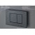 Клавиша смыва 246 х 165 мм Iberica Blanca INOX-C черный матовый нержавеющая сталь_, изображение 4