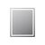 Зеркало AM.PM Gem M91AMOX0601WG универсальное настенное с контурной LED-подсветкой 60 см_