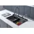 Многофункциональная кухонная мойка GLORIA II nano black (серая) 750х460х230_