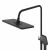 Душевая стойка Grossman Style 500.K35.05.210 с верхним душем ручной лейкой и смесителем черный матовый_, изображение 8
