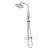 Душевая стойка Grossman Alba 500.K35.06.100/000 с верхним душем ручной лейкой и смесителем хром с белым_