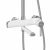 Душевая стойка Grossman Alba 500.K35.06.100/000 с верхним душем ручной лейкой и смесителем хром с белым_, изображение 7
