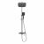 Душевая стойка Grossman Alba 500.K35.06.100/210 с верхним душем ручной лейкой и смесителем хром с черным_, изображение 2