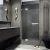 Душевая дверь MaybahGlass MGD-500-4 с добором на петлях 1950х1200 стекло матовый графит_, изображение 4