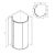 Душевое ограждение AM.PM Like W83UG-333-095CG 95x95 см без поддона_, изображение 5