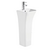 Раковина напольная WeltWasser WW LEERBACH 3434 GL-WT 340х340х835 мм_