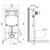 Комплект BelBagno унитаз подвесной с сиденьем TRE BB8001CHR/SC  с инсталляцией и кнопкой_, изображение 7