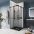 Душевой уголок BelBagno MARINO-A-2-90-C-NERO, Размер: 90х90, Профиль: Черный, Стекло: Прозрачное_