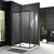 Душевой уголок BelBagno UNO-195-AH-2-120/100-C-NERO, Размер: 120х100, Профиль: Черный, Стекло: Прозрачное_